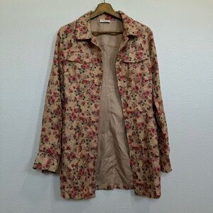 Storia- Multi-Color Floral Button Down Mini Dress M